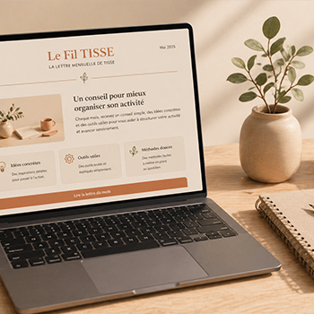 Aperçu du Fil TISSE, la lettre mensuelle autour de l’organisation digitale.